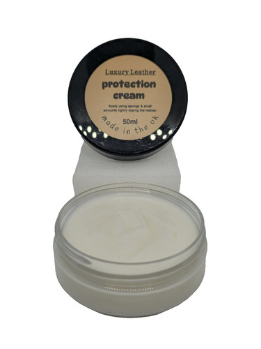 Leather sofa protection - protection, cream